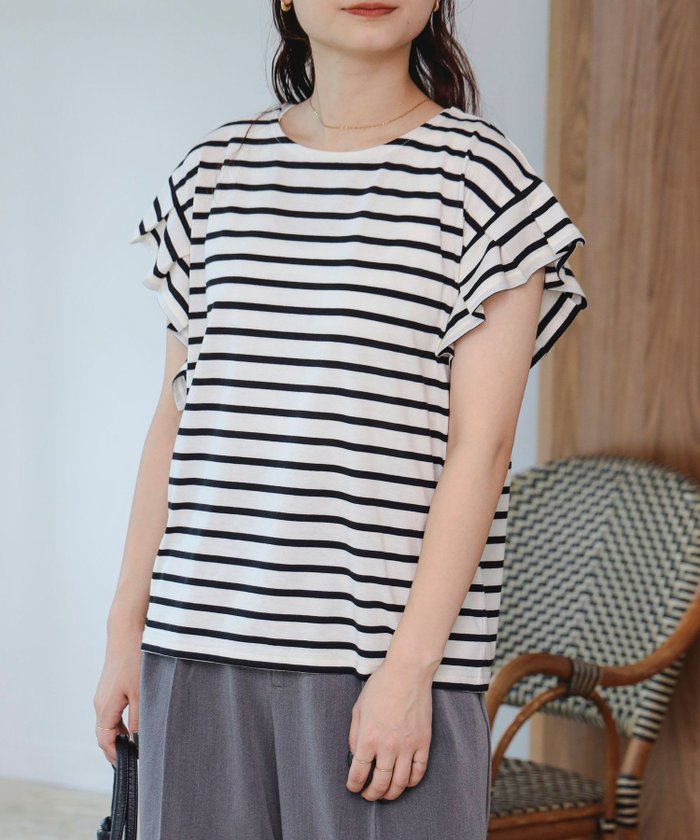 【ビームス ハート/BEAMS HEART】の袖タック ボーダー プルオーバー インテリア・キッズ・メンズ・レディースファッション・服の通販 founy(ファニー) https://founy.com/ ファッション Fashion レディースファッション Fashion for Women トップス・カットソー Cut & Sew Tops カジュアルプルオーバー・ニットトップス Pullovers & Knit Tops / Casual Pullovers おすすめ Recommended / Our Picks インナー Innerwear サンダル Sandals, Summer Shoes スニーカー Sneakers, Trainers デニム Denim, Jeans Material ネックレス Necklace, Pendant Necklace ボーダー Border, Stripe リラックス Relax, Relaxed Fit ワイド Wide, Wide Fit |ID: prp329100004685521 ipo3291000000033836581