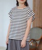 【ビームス ハート/BEAMS HEART】の袖タック ボーダー プルオーバー OFF WHITE|ID: prp329100004685521 ipo3291000000033836583