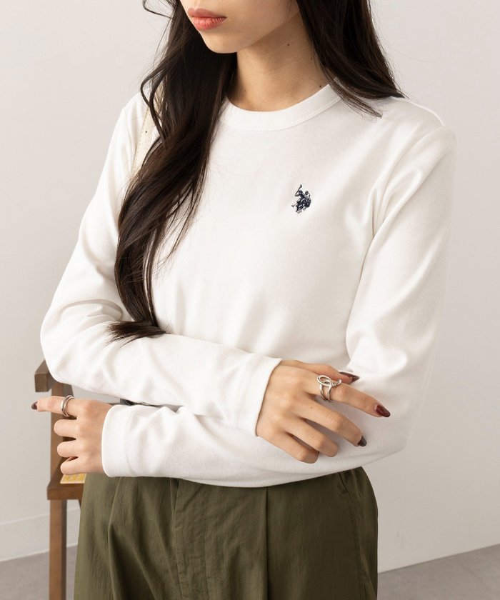 【セットアップセブン/SETUP7】のU.S. POLO ASSN./スムース長袖Tシャツ インテリア・キッズ・メンズ・レディースファッション・服の通販 founy(ファニー) https://founy.com/ ファッション Fashion レディースファッション Fashion for Women トップス・カットソー Cut & Sew Tops シャツ・ブラウス・オフィスカジュアル Elegant Blouses & Button-Ups ロングTシャツ・Tシャツ Longline T-Shirts & Tees アクセサリー Fashion Accessories イタリア Italy インナー Innerwear 春 Spring 腕時計 Wristwatch キャップ Cap, Baseball Cap クラシック Classic, Timeless Style コレクション Collection, Seasonal Line サングラス Sunglasses, Shades シンプル Simple, Minimal ジャケット Jacket, Outerwear セットアップ Set-Up, Coordinated Outfit ダウン Down, Puffer デニム Denim, Jeans Material ネックレス Necklace, Pendant Necklace 長袖 Long Sleeve, Full Sleeve ハーフ Half, Half-Length メンズ Men's, Menswear 無地 Plain, Solid Color 再入荷 Restock / Back in Stock おすすめ Recommended / Our Picks エレガント 上品 Elegant |ID: prp329100004685531 ipo3291000000033989002