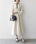 【シップス フォー ウィメン/SHIPS】の【WEB限定】SHIPS any ダブルクロス ウエスト タック Aライン ワンピース NAVY BLUE ベージュ|ID: prp329100004685550 ipo3291000000034770402