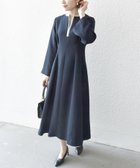 【シップス フォー ウィメン/SHIPS】の【WEB限定】SHIPS any ダブルクロス ウエスト タック Aライン ワンピース NAVY BLUE ネイビー|ID: prp329100004685550 ipo3291000000034770405