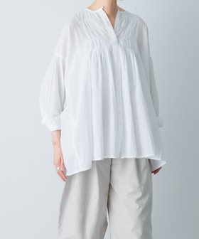 【かぐれ/kagure / URBAN RESEARCH】のコットンピンタックブラウス 人気、トレンドファッション・服の通販 founy(ファニー) ファッション Fashion レディースファッション Fashion for Women トップス・カットソー Cut & Sew Tops シャツ・ブラウス・オフィスカジュアル Elegant Blouses & Button-Ups 2025年 2025 2025春夏・S/S Spring/Summer 2025 SS25 インド Indian Textile カフス Cuff Design キャミワンピース Cami Dress, Slip Dress 夏 Summer S/S・春夏 SS, Spring/Summer, Warm Season 長袖 Long Sleeve, Full Sleeve |ID:prp329100004685565