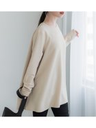 【コカ/COCA】のエンボス加工Aラインフレアチュニック Lt.beige|ID: prp329100004685579 ipo3291000000033836970