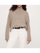 【バナナ リパブリック/BANANA REPUBLIC】のオーバーサイズ ミッドウェイト カシミヤ タートルネックセーター MINK_HEATHER|ID: prp329100004685590 ipo3291000000033837039