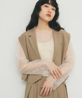 【ケービーエフ/KBF / URBAN RESEARCH】のリバーシブルレイヤードチュールカットソー 人気、トレンドファッション・服の通販 founy(ファニー) ファッション Fashion レディースファッション Fashion for Women トップス・カットソー Cut & Sew Tops カットソー・ベーシックTシャツ Cut-and-Sewn Tops / Stretch Tees & Basics 2025年 2025 2025春夏・S/S Spring/Summer 2025 SS25 インナー Innerwear カットソー Cut and Sewn Top ジャケット Jacket, Outerwear スウェット / スエット Sweatshirt, Sweatwear チュール Tulip, Tulip Motif デニム Denim, Jeans Material ボトム Bottoms, Lower Wear リバーシブル Reversible, Two-Sided 夏 Summer 定番 Standard, Basic Item S/S・春夏 SS, Spring/Summer, Warm Season 無地 Plain, Solid Color |ID:prp329100004685591