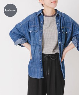 【サニーレーベル/Sonny Label / URBAN RESEARCH】の『別注』Lee101*Sonny Label SHIRTS 人気、トレンドファッション・服の通販 founy(ファニー) ファッション Fashion レディースファッション Fashion for Women トップス・カットソー Cut & Sew Tops シャツ・ブラウス・オフィスカジュアル Elegant Blouses & Button-Ups 2025年 2025 2025春夏・S/S Spring/Summer 2025 SS25 おすすめ Recommended / Our Picks インナー Innerwear デニム Denim, Jeans Material ベーシック Basic, Essential ロング Long, Long-Length ワイド Wide, Wide Fit ヴィンテージ Vintage Style 別注 Limited Edition, Custom Order 夏 Summer S/S・春夏 SS, Spring/Summer, Warm Season |ID:prp329100004685599