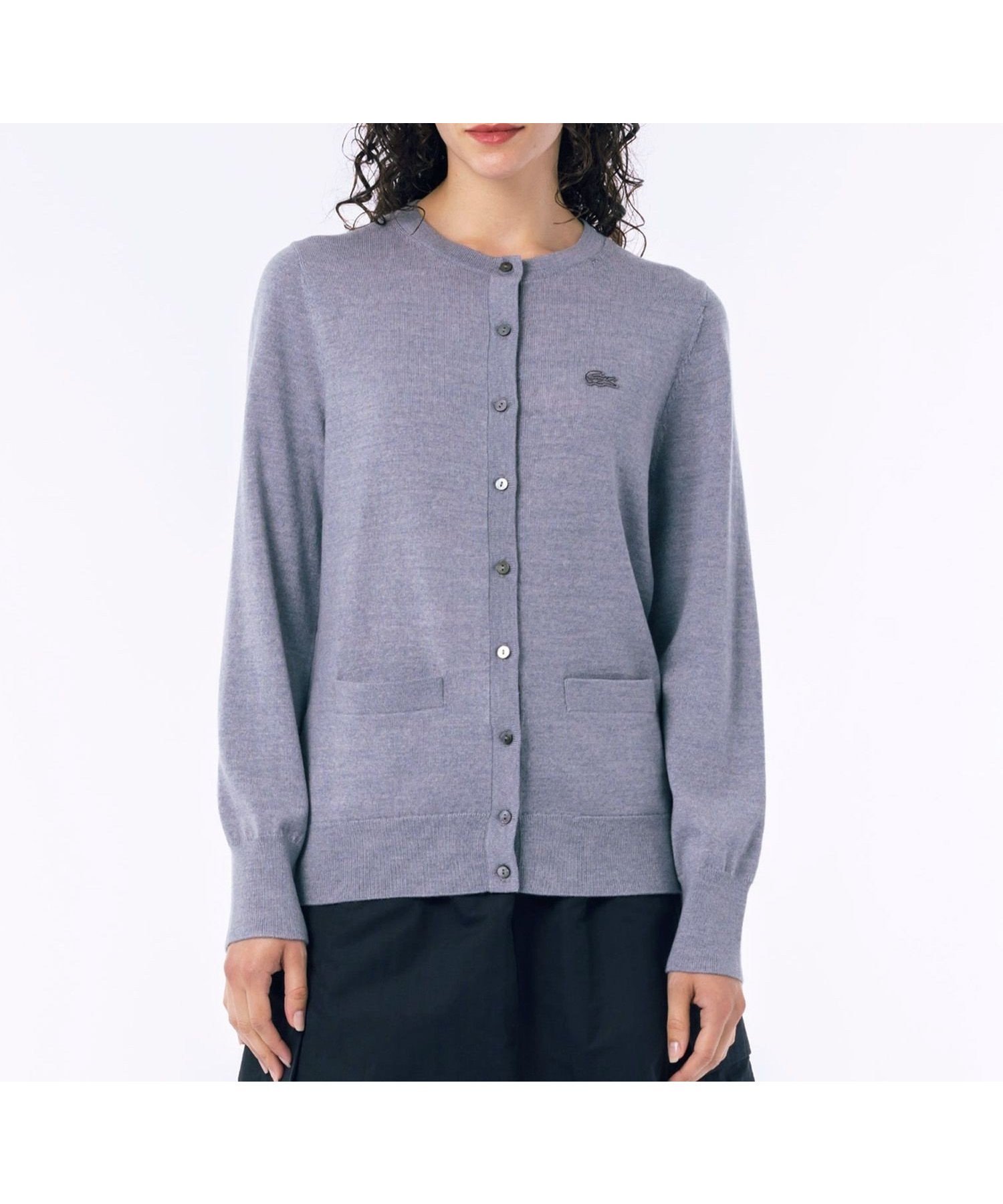 【ラコステ/LACOSTE】のウォッシャブルウールニットカーディガン インテリア・キッズ・メンズ・レディースファッション・服の通販 founy(ファニー) 　ファッション　Fashion　レディースファッション　Fashion for Women　トップス・カットソー　Cut & Sew Tops　ニット　Knit Tops & Sweaters　カーディガン・羽織り　Layered Style Cardigans　カーディガン　Cardigan, Knitwear　ダブル　Double, Double-Breasted　ポケット　Pocket, Pocket Detail　グレー|ID: prp329100004685641 ipo3291000000033837281