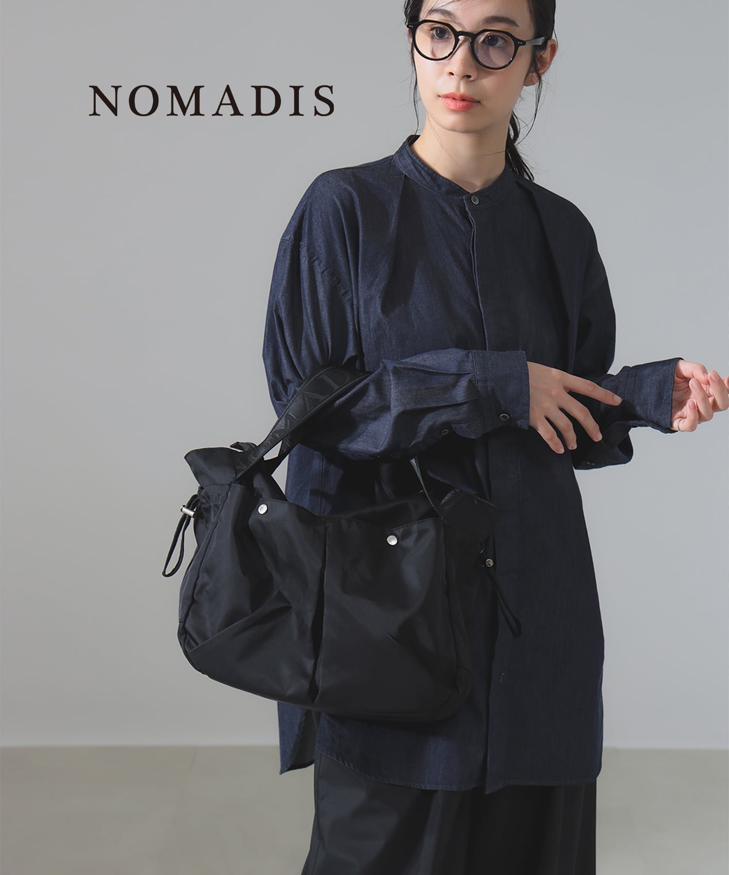 【デミルクス ビームス/Demi-Luxe BEAMS】の【9月中旬お届け予定】NOMADIS / BASQUE M ショルダーバッグ 旅行 通勤通学 A4サイズ対応 25AW インテリア・キッズ・メンズ・レディースファッション・服の通販 founy(ファニー) 　ファッション　Fashion　レディースファッション　Fashion for Women　春　Spring　ジャカード／ジャガード　Jacquard, Woven Pattern　スタイリッシュ　Stylish, Fashionable　スピンドル　Spindle, Drawcord　タンブラー　Tumbler, Travel Mug　バスク　Basque, Basque Style　フィット　Fit, Slim Fit　ポケット　Pocket, Pocket Detail　ヨガ　Yoga, Yoga Wear　ワーク　Workwear, Utility Style　S/S・春夏　SS, Spring/Summer, Warm Season　夏　Summer　旅行　Travel　ビジネス 仕事 通勤　Business / Work / Commuting　2025年　2025　2025-2026秋冬・A/W　Autumn/Winter 2025–26 AW25–26　BLACK|ID: prp329100004685645 ipo3291000000033837298