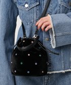 【ユナイテッドアローズ/UNITED ARROWS】のミックスビジュー ショルダーバッグ 人気、トレンドファッション・服の通販 founy(ファニー) ファッション Fashion レディースファッション Fashion for Women バッグ Bags おすすめ Recommended / Our Picks ショルダー Shoulder, Shoulder Strap デニム Denim, Jeans Material ビジュー Bijou, Jewel-like Accent エレガント 上品 Elegant 巾着 Drawstring Bag, Kinchaku thumbnail BLACK|ID: prp329100004685652 ipo3291000000035008369