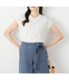 【ニューヨーカー/NEWYORKER】のシアーストレッチジャカード フレンチスリーブプルオーバー ホワイト|ID: prp329100004685671 ipo3291000000033837468