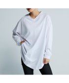 【ジーナシス/JEANASiS】のロゴシシュウVネックLS TEE ホワイト|ID: prp329100004685683 ipo3291000000033837555