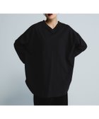 【ジーナシス/JEANASiS】のロゴシシュウVネックLS TEE ブラック|ID: prp329100004685683 ipo3291000000033837556