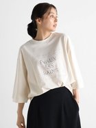 【ラシュッド/LASUD】のボタニカル刺繍デザインカットソー ホワイト|ID: prp329100004685689 ipo3291000000033837582
