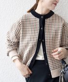 【シップス フォー ウィメン/SHIPS】のSHIPS any 手洗い可能 モールヤーン クルーネック 千鳥柄 カーディガン ベージュ|ID: prp329100004685692 ipo3291000000034032812