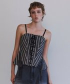 【メゾンスペシャル/MAISON SPECIAL】のStripe Lace Up Bustier BLK|ID: prp329100004685703 ipo3291000000033837666