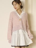 【ファーファー/FURFUR】の【Philly chocolate】キャットボタンツイードカーディガン 人気、トレンドファッション・服の通販 founy(ファニー) ファッション Fashion レディースファッション Fashion for Women トップス・カットソー Cut & Sew Tops カーディガン・羽織り Layered Style Cardigans ギフト プレゼント Gift / Present ジュエリー Jewelry, Accessories パール Pearl, Pearl Accent フォルム Silhouette, Form 猫 Cat, Kitty thumbnail PNK[066]|ID: prp329100004685718 ipo3291000000033837724