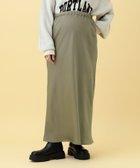 【レプシィム ローリーズファーム/LEPSIM LOWRYS FARM】の【産前・産後対応】マタニティ/サテンフレアスカート 人気、トレンドファッション・服の通販 founy(ファニー) ファッション Fashion キッズファッション Fashion for Kids おすすめ Recommended / Our Picks サテン Satin, Glossy Fabric thumbnail カーキ77|ID: prp329100004685752 ipo3291000000034702359