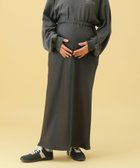 【レプシィム ローリーズファーム/LEPSIM LOWRYS FARM】の【産前・産後対応】マタニティ/サテンフレアスカート グレー18|ID: prp329100004685752 ipo3291000000035166670