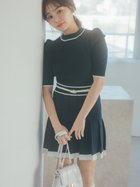 【スナイデル/SNIDEL】のミニニットセットアップ 人気、トレンドファッション・服の通販 founy(ファニー) ファッション Fashion レディースファッション Fashion for Women トップス・カットソー Cut & Sew Tops ニット Knit Tops & Sweaters クラシカル Classical, Vintage-Inspired セットアップ Set-Up, Coordinated Outfit パイピング Piping, Trim Design フェイクレザー Faux Leather, PU Leather プリーツ Pleats, Pleated ミニスカート Mini Skirt, Short Skirt 半袖 Short Sleeve, Half Sleeve thumbnail NVY[089]|ID: prp329100004685790 ipo3291000000033838166
