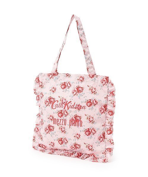 【ナルミヤ オンライン/NARUMIYA ONELINE / KIDS】の【Cath Kidston】フリルトートバッグ インテリア・キッズ・メンズ・レディースファッション・服の通販 founy(ファニー) 　ファッション　Fashion　キッズファッション　Fashion for Kids　おすすめ　Recommended / Our Picks　コレクション　Collection, Seasonal Line　チェリー　Cherry, Cherry Pattern　フラワー　Flower, Floral　プリント　Print, Printed Pattern　ポケット　Pocket, Pocket Detail　夏　Summer　手描き　Hand-Drawn, Illustrated　春　Spring　S/S・春夏　SS, Spring/Summer, Warm Season　ライト ピンク|ID: prp329100004685823 ipo3291000000033838305