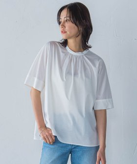 【ロートレ アモン/LAUTRE AMONT】のクールタッチギャザーネックカットソー≪洗濯機で洗える≫ 人気、トレンドファッション・服の通販 founy(ファニー) ファッション Fashion レディースファッション Fashion for Women トップス・カットソー Cut & Sew Tops カットソー・ベーシックTシャツ Cut-and-Sewn Tops / Stretch Tees & Basics おすすめ Recommended / Our Picks インナー Innerwear ギャザー Gathered, Ruffled フロント Front, Front Design ベーシック Basic, Essential ボトム Bottoms, Lower Wear 洗える Machine Washable |ID:prp329100004685828