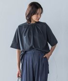 【ロートレ アモン/LAUTRE AMONT】のクールタッチギャザーネックカットソー≪洗濯機で洗える≫ 人気、トレンドファッション・服の通販 founy(ファニー) ファッション Fashion レディースファッション Fashion for Women トップス・カットソー Cut & Sew Tops カットソー・ベーシックTシャツ Cut-and-Sewn Tops / Stretch Tees & Basics おすすめ Recommended / Our Picks インナー Innerwear ギャザー Gathered, Ruffled フロント Front, Front Design ベーシック Basic, Essential ボトム Bottoms, Lower Wear 洗える Machine Washable thumbnail チャコールグレー|ID: prp329100004685828 ipo3291000000033838328