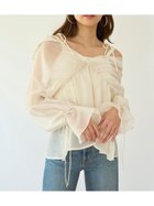 【スナイデル/SNIDEL】のシアーブラウスレイヤードニットプルオーバー 人気、トレンドファッション・服の通販 founy(ファニー) ファッション Fashion レディースファッション Fashion for Women トップス・カットソー Cut & Sew Tops ニット Knit Tops & Sweaters シャツ・ブラウス・オフィスカジュアル Elegant Blouses & Button-Ups カジュアルプルオーバー・ニットトップス Pullovers & Knit Tops / Casual Pullovers キャミ Camisole, Cami Top キャミソール Camisole, Spaghetti Strap Top ペプラム Peplum, Flared Hem ラップ Wrap, Wrap Design リボン Ribbon, Bow ロマンティック Romantic, Feminine Style エレガント 上品 Elegant thumbnail IVR[003]|ID: prp329100004685849 ipo3291000000033838441