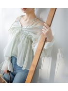【スナイデル/SNIDEL】のシアーブラウスレイヤードニットプルオーバー 人気、トレンドファッション・服の通販 founy(ファニー) ファッション Fashion レディースファッション Fashion for Women トップス・カットソー Cut & Sew Tops ニット Knit Tops & Sweaters シャツ・ブラウス・オフィスカジュアル Elegant Blouses & Button-Ups カジュアルプルオーバー・ニットトップス Pullovers & Knit Tops / Casual Pullovers キャミ Camisole, Cami Top キャミソール Camisole, Spaghetti Strap Top ペプラム Peplum, Flared Hem ラップ Wrap, Wrap Design リボン Ribbon, Bow ロマンティック Romantic, Feminine Style エレガント 上品 Elegant thumbnail MNT[021]|ID: prp329100004685849 ipo3291000000033838442