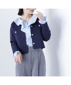 【ナチュラル ビューティー ベーシック/NATURAL BEAUTY BASIC】のエンブレムボタンニットジャケット ネイビー|ID: prp329100004685854 ipo3291000000034519258