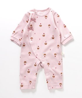 【エフオー オンラインストア/F.O.Online Store / KIDS】のワッフル総柄カバーオール 人気、トレンドファッション・服の通販 founy(ファニー) ファッション Fashion キッズファッション Fashion for Kids ギフト プレゼント Gift / Present プリント Print, Printed Pattern ベビー Baby, Babywear ロンパース Romper, Jumpsuit ワッフル Waffle, Waffle Knit |ID:prp329100004685895