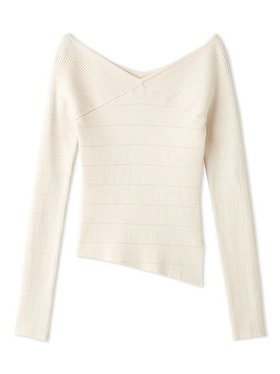 【リリーブラウン/Lily Brown】の2wayクロスデザインリブニット 人気、トレンドファッション・服の通販 founy(ファニー) ファッション Fashion レディースファッション Fashion for Women トップス・カットソー Cut & Sew Tops ニット Knit Tops & Sweaters イエロー Yellow イレヘム Irregular Hemline デコルテ Décolleté, Neckline フィット Fit, Slim Fit ベーシック Basic, Essential リブニット Rib Knit, Ribbed Knit |ID:prp329100004685899