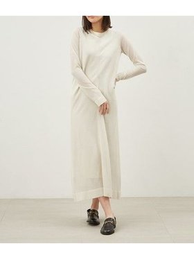 【ミラオーウェン/Mila Owen】のTシャツライクレイヤードシアーニットワンピース 人気、トレンドファッション・服の通販 founy(ファニー) ファッション Fashion レディースファッション Fashion for Women ワンピース Dresses ニットワンピース Knit Dresses インナー Innerwear |ID:prp329100004685923