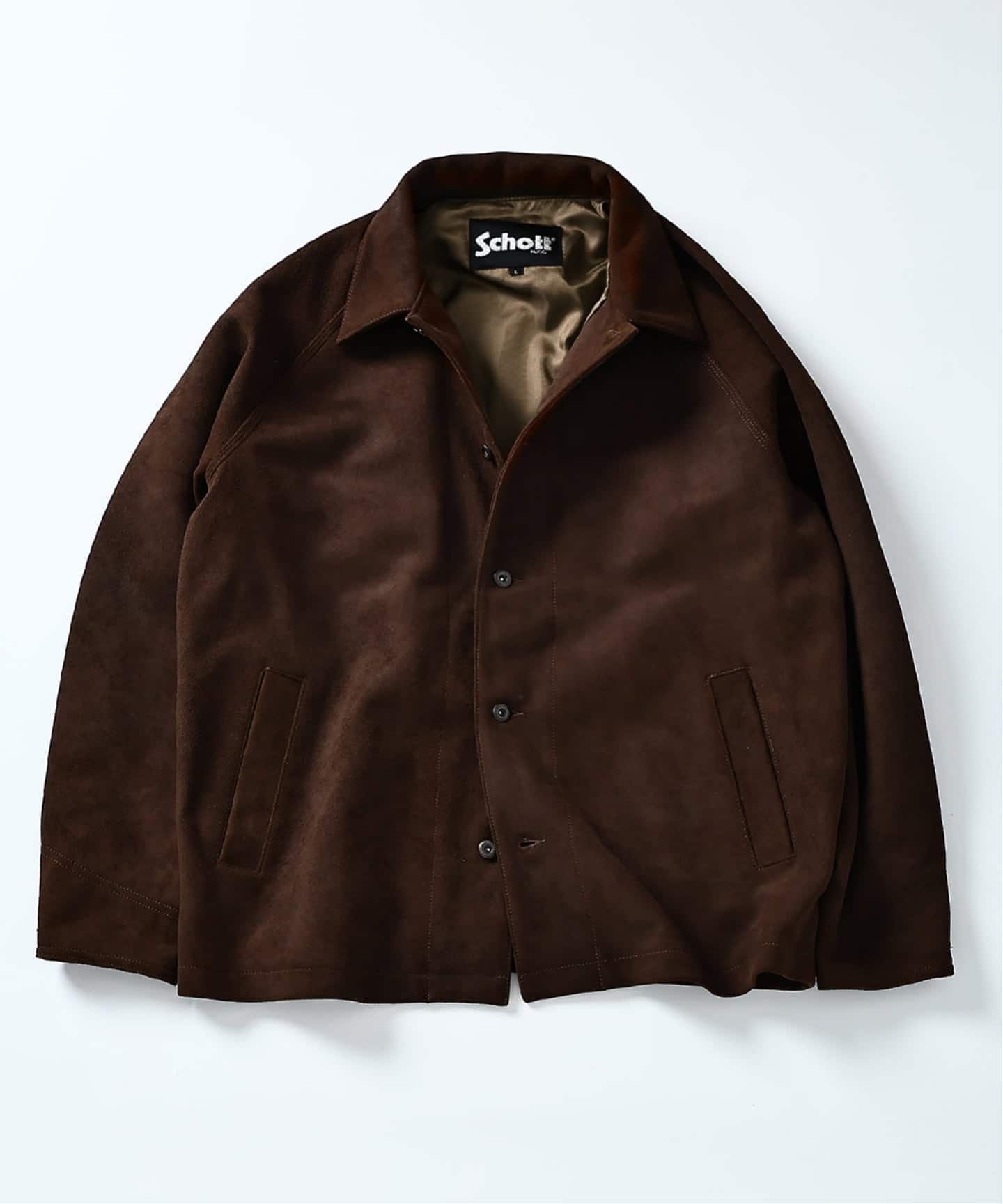 【ジャーナルスタンダード/JOURNAL STANDARD / MEN】のSchott / ショット 別注 スエード カバーオール インテリア・キッズ・メンズ・レディースファッション・服の通販 founy(ファニー) 　ファッション　Fashion　メンズファッション　Fashion for Men　ジャケット　Jacket, Outerwear　スタンダード　Standard, Basic　スペシャル　Special, Limited Edition　ニューヨーク　New York, NYC Style　フロント　Front, Front Design　ライダース　Riders　ライダースジャケット　Riders, Biker Jacket　エレガント 上品　Elegant　別注　Limited Edition, Custom Order　ブラウン|ID: prp329100004685928 ipo3291000000033838848