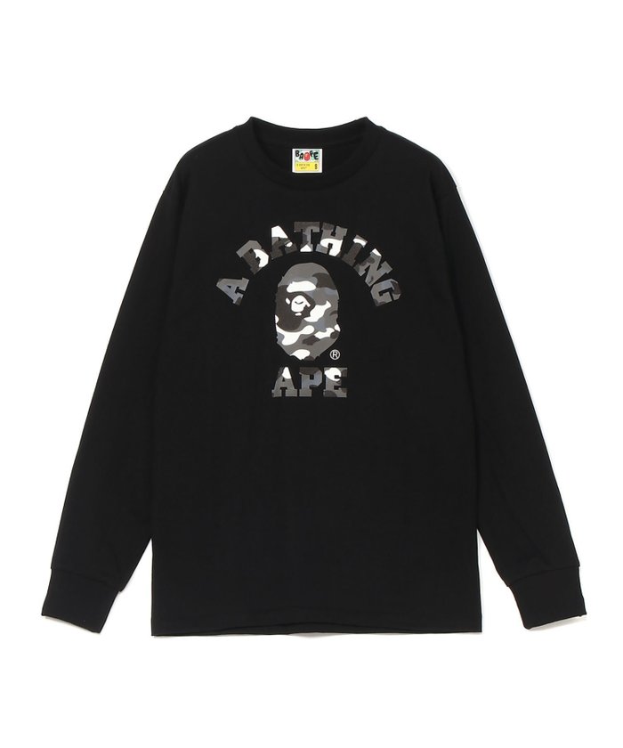 【アベイシングエイプ/A BATHING APE / MEN】のCITY CAMO COLLEGE LS TEE インテリア・キッズ・メンズ・レディースファッション・服の通販 founy(ファニー) https://founy.com/ ファッション Fashion メンズファッション Fashion for Men インナー Innerwear スリーブ Sleeve, Long Sleeve / Short Sleeve フロント Front, Front Design プリント Print, Printed Pattern ロング Long, Long-Length |ID: prp329100004685930 ipo3291000000033838852