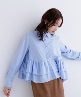 【ナチュラル ビューティー ベーシック/NATURAL BEAUTY BASIC】のティアードフリルペプラムブラウス 人気、トレンドファッション・服の通販 founy(ファニー) ファッション Fashion レディースファッション Fashion for Women トップス・カットソー Cut & Sew Tops シャツ・ブラウス・オフィスカジュアル Elegant Blouses & Button-Ups おすすめ Recommended / Our Picks カーディガン Cardigan, Knitwear ティアード Tiered, Tiered Style ペプラム Peplum, Flared Hem |ID:prp329100004685937