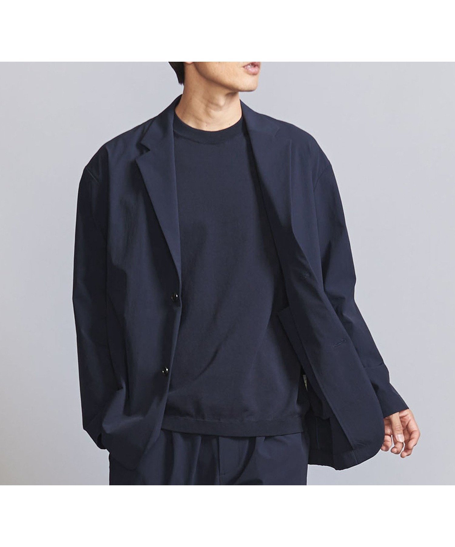 【ユナイテッドアローズ/UNITED ARROWS / MEN】の360°MASTER リラックス 2ボタン ジャケット - セットアップ対応 ストレッチ ウォッシャブル マルチ機能 - インテリア・キッズ・メンズ・レディースファッション・服の通販 founy(ファニー) 　ファッション　Fashion　メンズファッション　Fashion for Men　セットアップ　Matching Sets　ウォッシャブル　Machine Washable　秋　Autumn　ジャケット　Jacket, Outerwear　スウェット / スエット　Sweatshirt, Sweatwear　スタンダード　Standard, Basic　ストレッチ　Stretch, Stretchy Fabric　セットアップ　Set-Up, Coordinated Outfit　トレンド　Trend, Trending Now　フロント　Front, Front Design　ブルゾン　Blouson, Bomber Jacket　ベーシック　Basic, Essential　ポケット　Pocket, Pocket Detail　リラックス　Relax, Relaxed Fit　ワイド　Wide, Wide Fit　アウトレット　Outlet / Clearance　おすすめ　Recommended / Our Picks　旅行　Travel　ビジネス 仕事 通勤　Business / Work / Commuting　2025年　2025　2025春夏・S/S　Spring/Summer 2025 SS25　NAVY|ID: prp329100004685993 ipo3291000000034065489