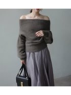 【アニュアンス/anuans】のラクーンフォックスオフショルニットプルオーバー 人気、トレンドファッション・服の通販 founy(ファニー) ファッション Fashion レディースファッション Fashion for Women トップス・カットソー Cut & Sew Tops ニット Knit Tops & Sweaters カジュアルプルオーバー・ニットトップス Pullovers & Knit Tops / Casual Pullovers おすすめ Recommended / Our Picks デニム Denim, Jeans Material ブラウジング Blouson Silhouette, Cinched Waist thumbnail MOCA|ID: prp329100004685994 ipo3291000000033839164