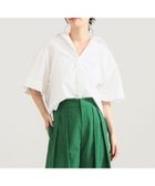 【デミルクス ビームス/Demi-Luxe BEAMS】のAK+1 / ハーフスリーブ コットン シャツ 人気、トレンドファッション・服の通販 founy(ファニー) ファッション Fashion レディースファッション Fashion for Women トップス・カットソー Cut & Sew Tops シャツ・ブラウス・オフィスカジュアル Elegant Blouses & Button-Ups シンプル Simple, Minimal スリット Slit, Slit Detail スリーブ Sleeve, Long Sleeve / Short Sleeve タイプライター Typewriter Fabric, Crisp Cotton 定番 Standard, Basic Item ハーフ Half, Half-Length ベスト Vest, Waistcoat 羽織 Haori, Light Jacket ワイド Wide, Wide Fit おすすめ Recommended / Our Picks thumbnail WHITE|ID: prp329100004686021 ipo3291000000033839270