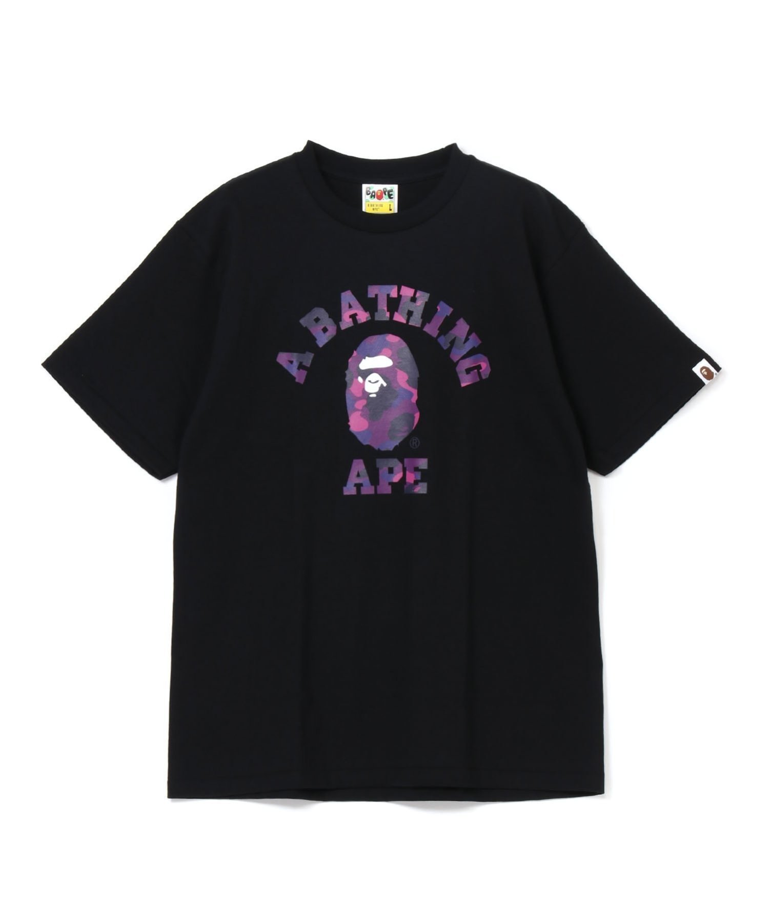 【アベイシングエイプ/A BATHING APE / MEN】のCOLOR CAMO COLLEGE TEE M インテリア・キッズ・メンズ・レディースファッション・服の通販 founy(ファニー) 　ファッション　Fashion　メンズファッション　Fashion for Men　パターン　Pattern, Design Print　ルーズ　Loose, Oversized　定番　Standard, Basic Item　BKxPP|ID: prp329100004686032 ipo3291000000033839319
