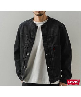 【エディフィス/EDIFICE / MEN】の《再入荷》Levi s(リーバイス) 別注 Type 1 Trucker Jacket BLACK COLLARLESS 人気、トレンドファッション・服の通販 founy(ファニー) ファッション Fashion メンズファッション Fashion for Men 再入荷 Restock / Back in Stock 別注 Limited Edition, Custom Order |ID:prp329100004686054
