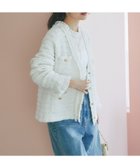 【ラブティックボンボン/La boutique BonBon】の【名品・着回し力抜群】ファンシーツイードニットジャケットカーディガン 人気、トレンドファッション・服の通販 founy(ファニー) ファッション Fashion レディースファッション Fashion for Women おすすめ Recommended / Our Picks カーディガン Cardigan, Knitwear クラシカル Classical, Vintage-Inspired コンパクト Compact, Small Size ジャケット Jacket, Outerwear ストレート Straight, Straight Cut ツイード Twill, Twill Weave デニム Denim, Jeans Material トレンド Trend, Trending Now フェミニン Feminine, Girly フリンジ Fringe, Tassel ボトム Bottoms, Lower Wear ポケット Pocket, Pocket Detail メタル Metal, Metal Parts 人気 Popular, Best Seller thumbnail オフホワイト|ID: prp329100004686068 ipo3291000000033839465