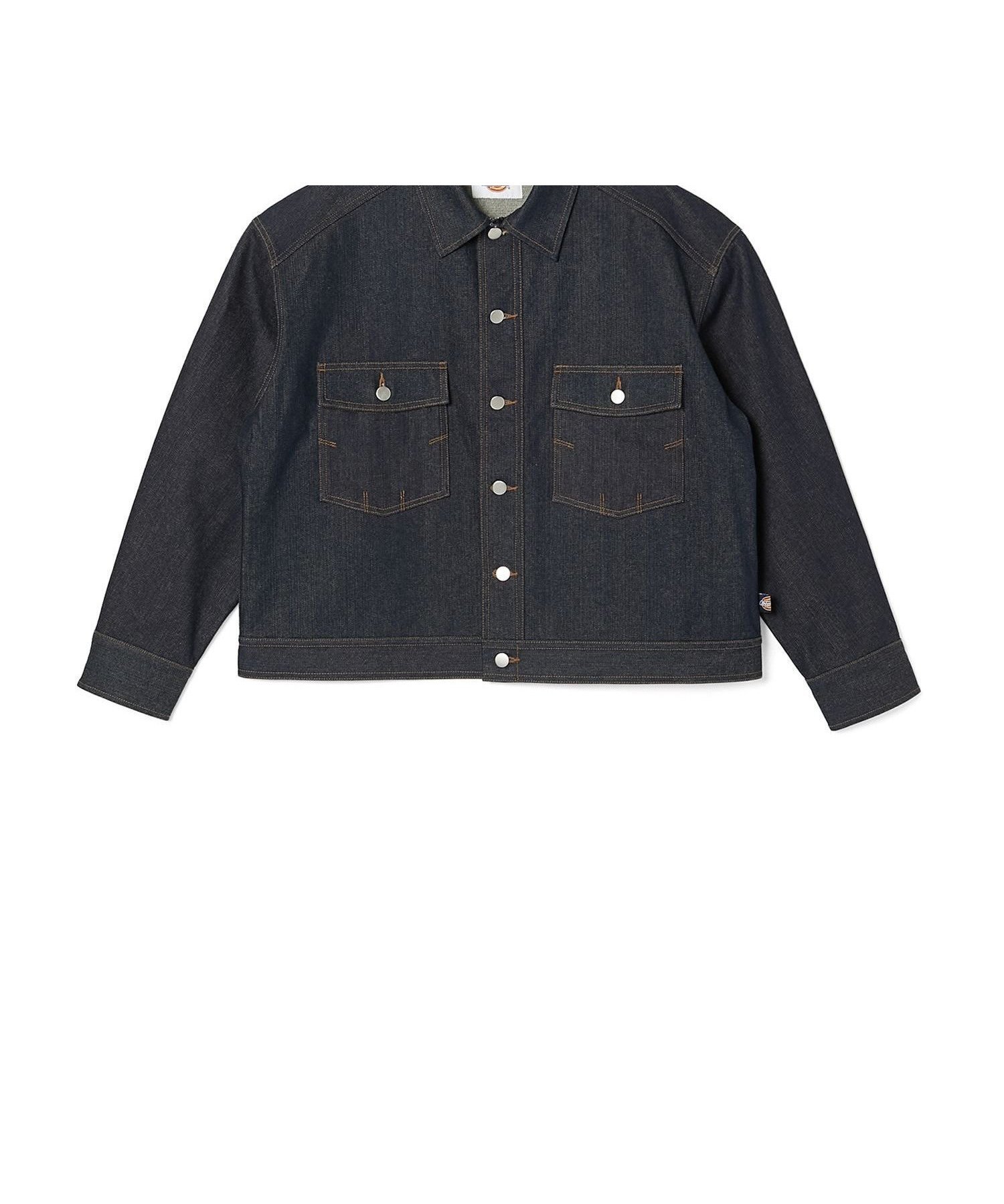 【エヌ.ハリウッド/N.HOOLYWOOD / MEN】のN.HOOLYWOOD COMPILE x Dickies DENIM JACKET インテリア・キッズ・メンズ・レディースファッション・服の通販 founy(ファニー) 　ファッション　Fashion　メンズファッション　Fashion for Men　クラシック　Classic, Timeless Style　コレクション　Collection, Seasonal Line　シルバー　Silver, Metallic Silver　シンプル　Simple, Minimal　スリーブ　Sleeve, Long Sleeve / Short Sleeve　デニム　Denim, Jeans Material　ドット　Polka Dot, Dot Pattern　バランス　Balance, Style Balance　ボックス　Boxy, Box Shape　ポケット　Pocket, Pocket Detail　リメイク　Remake, Reconstructed　ワーク　Workwear, Utility Style　NAVY|ID: prp329100004686085 ipo3291000000033839536