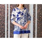 【リリアンビューティ/Liliane Burty】のウォッシャブル ペイズリープリントカットソー 人気、トレンドファッション・服の通販 founy(ファニー) ファッション Fashion レディースファッション Fashion for Women トップス・カットソー Cut & Sew Tops カットソー・ベーシックTシャツ Cut-and-Sewn Tops / Stretch Tees & Basics イヤリング Earrings ウォッシャブル Machine Washable カットソー Cut and Sewn Top カーディガン Cardigan, Knitwear ストール Stole, Wrap ドッキング Docking, Mixed Material プリント Print, Printed Pattern ベスト Vest, Waistcoat ペイズリー Paisley, Ethnic Pattern 無地 Plain, Solid Color おすすめ Recommended / Our Picks thumbnail ブルー|ID: prp329100004686116 ipo3291000000033839677