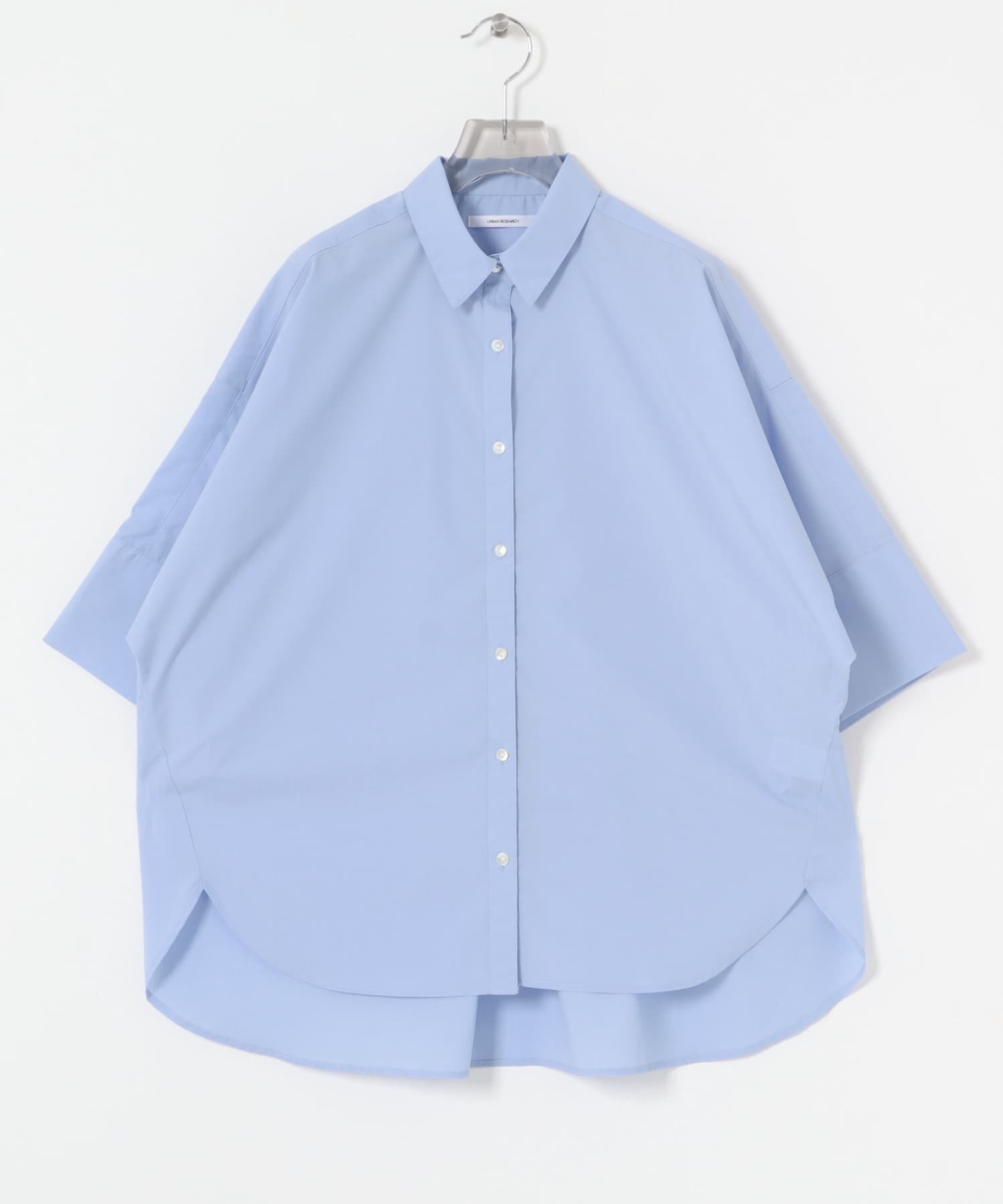 【アーバンリサーチ/URBAN RESEARCH】のハーフスリーブシャツ インテリア・キッズ・メンズ・レディースファッション・服の通販 founy(ファニー) 　ファッション　Fashion　レディースファッション　Fashion for Women　トップス・カットソー　Cut & Sew Tops　シャツ・ブラウス・オフィスカジュアル　Elegant Blouses & Button-Ups　2025年　2025　2025春夏・S/S　Spring/Summer 2025 SS25　おすすめ　Recommended / Our Picks　スラックス　Slacks, Dress Pants　スリーブ　Sleeve, Long Sleeve / Short Sleeve　デニム　Denim, Jeans Material　ワイド　Wide, Wide Fit　夏　Summer　S/S・春夏　SS, Spring/Summer, Warm Season　SAX|ID: prp329100004686121 ipo3291000000033839698