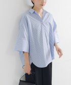 【アーバンリサーチ/URBAN RESEARCH】のハーフスリーブシャツ 人気、トレンドファッション・服の通販 founy(ファニー) ファッション Fashion レディースファッション Fashion for Women トップス・カットソー Cut & Sew Tops シャツ・ブラウス・オフィスカジュアル Elegant Blouses & Button-Ups 2025年 2025 2025春夏・S/S Spring/Summer 2025 SS25 おすすめ Recommended / Our Picks スラックス Slacks, Dress Pants スリーブ Sleeve, Long Sleeve / Short Sleeve デニム Denim, Jeans Material ワイド Wide, Wide Fit 夏 Summer S/S・春夏 SS, Spring/Summer, Warm Season thumbnail SAXSTRIPE|ID: prp329100004686121 ipo3291000000033839702