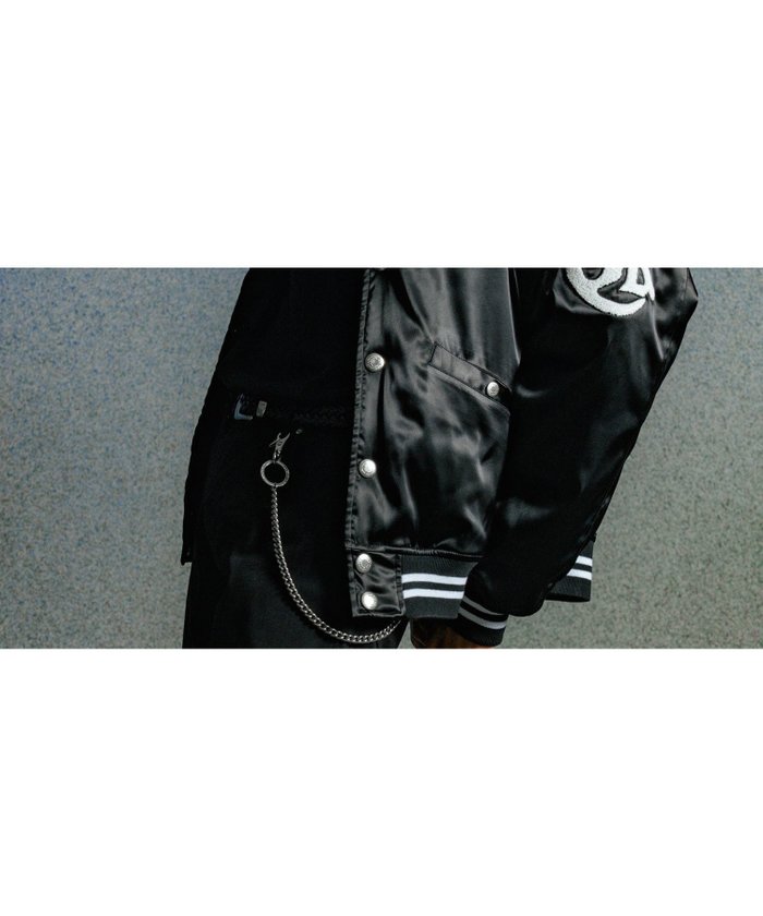 【ガーデン/GARDEN / MEN】のSTADIUM BOMBER JACKET インテリア・キッズ・メンズ・レディースファッション・服の通販 founy(ファニー) https://founy.com/ ファッション Fashion メンズファッション Fashion for Men サテン Satin, Glossy Fabric |ID: prp329100004686140 ipo3291000000033839794