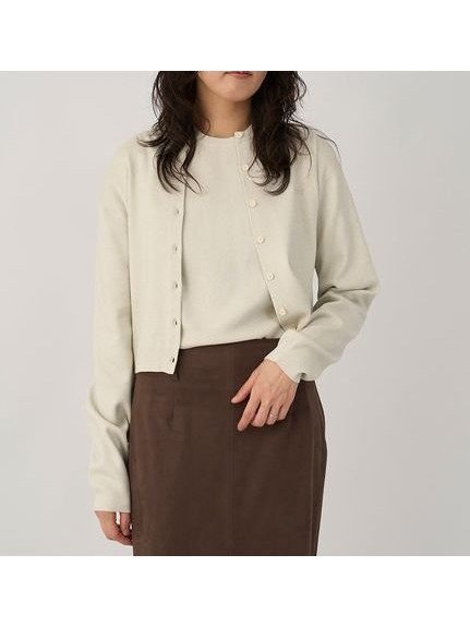 【エミ/emmi】のemmiロゴアンサンブルニットトップス インテリア・キッズ・メンズ・レディースファッション・服の通販 founy(ファニー) 　ファッション　Fashion　レディースファッション　Fashion for Women　トップス・カットソー　Cut & Sew Tops　ニット　Knit Tops & Sweaters　アンサンブルニット　Knit Ensembles & Twin Sets　カーディガン　Cardigan, Knitwear　エレガント 上品　Elegant　半袖　Short Sleeve, Half Sleeve　長袖　Long Sleeve, Full Sleeve　LBEG[035]|ID: prp329100004686144 ipo3291000000033839809