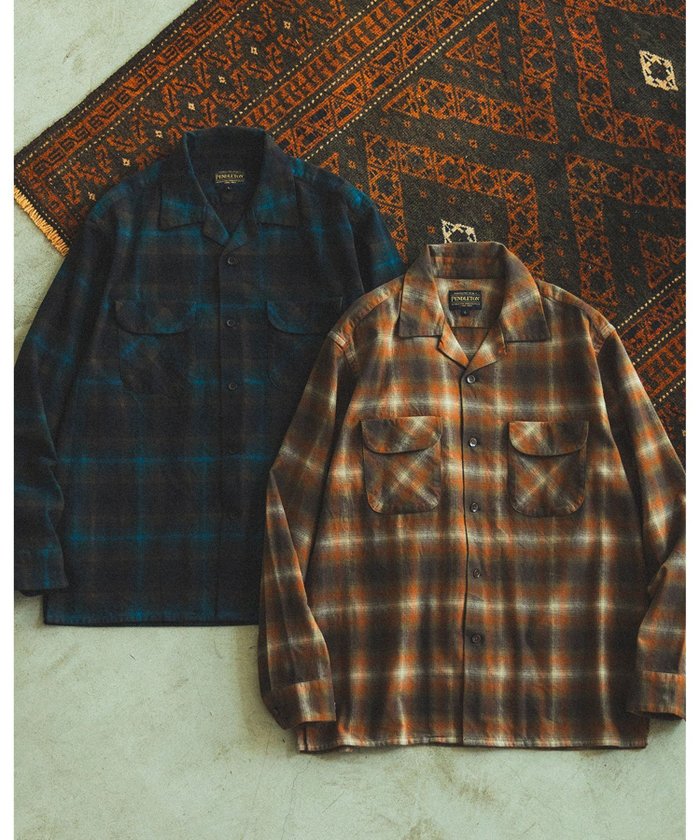 【ビーミングライフストア/B:MING LIFE STORE / MEN】の【別注】PENDLETON / チェック オープンカラー シャツ インテリア・キッズ・メンズ・レディースファッション・服の通販 founy(ファニー) https://founy.com/ ファッション Fashion メンズファッション Fashion for Men チェック Check, Plaid, Tartan フィット Fit, Slim Fit 別注 Limited Edition, Custom Order A/W・秋冬 Autumn/Winter |ID: prp329100004686152 ipo3291000000033839843