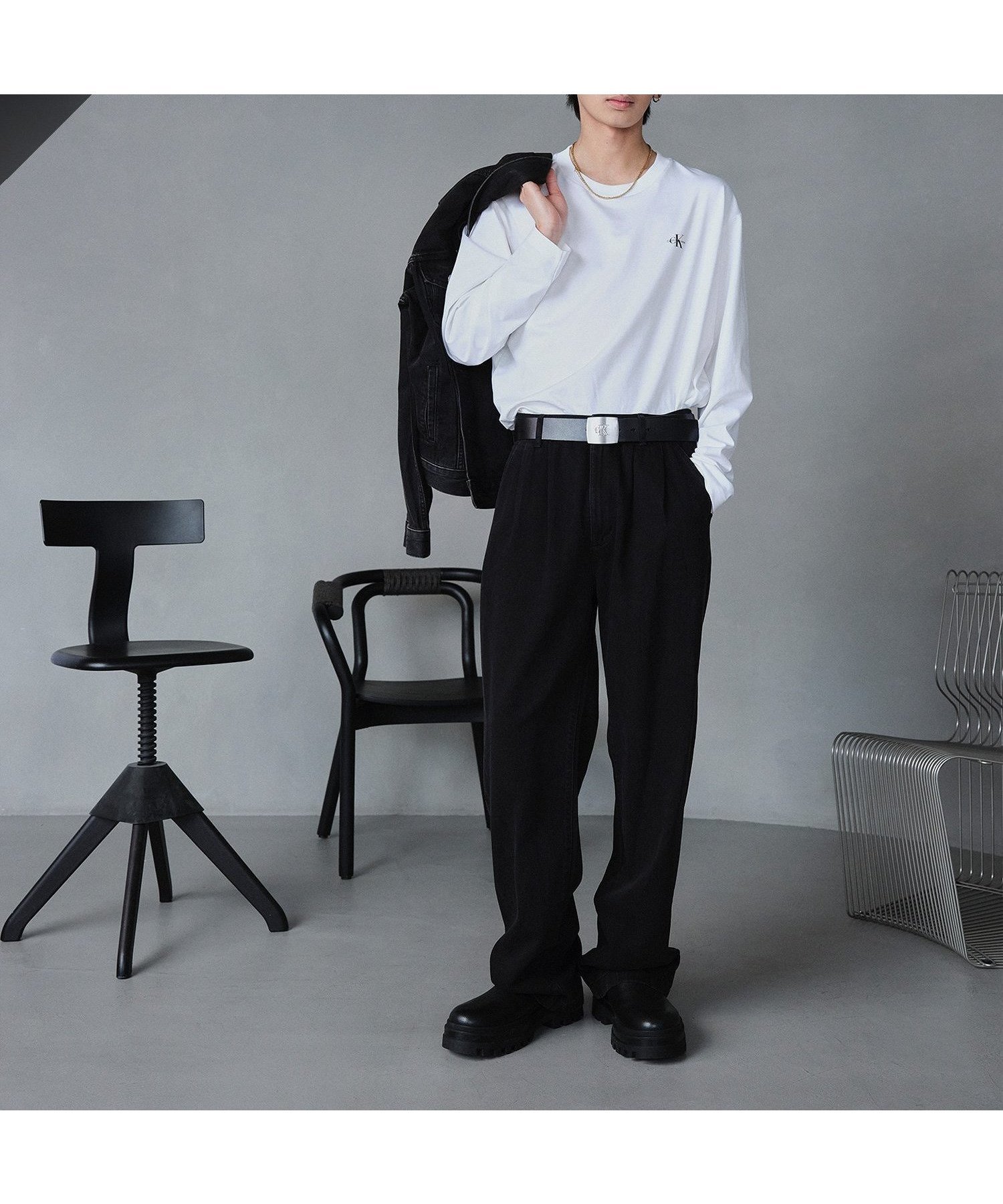 【カルバンクライン/Calvin Klein】の【公式ショップ】 カルバンクライン 2枚セット ユニセックス CK ロゴ ロングスリーブ Tシャツ Calvin Klein Jeans J400464 インテリア・キッズ・メンズ・レディースファッション・服の通販 founy(ファニー) 　ファッション　Fashion　レディースファッション　Fashion for Women　トップス・カットソー　Cut & Sew Tops　シャツ・ブラウス・オフィスカジュアル　Elegant Blouses & Button-Ups　ロングTシャツ・Tシャツ　Longline T-Shirts & Tees　インナー　Innerwear　シンプル　Simple, Minimal　スリーブ　Sleeve, Long Sleeve / Short Sleeve　フィット　Fit, Slim Fit　リラックス　Relax, Relaxed Fit　ロング　Long, Long-Length　Bright White|ID: prp329100004686166 ipo3291000000033839904