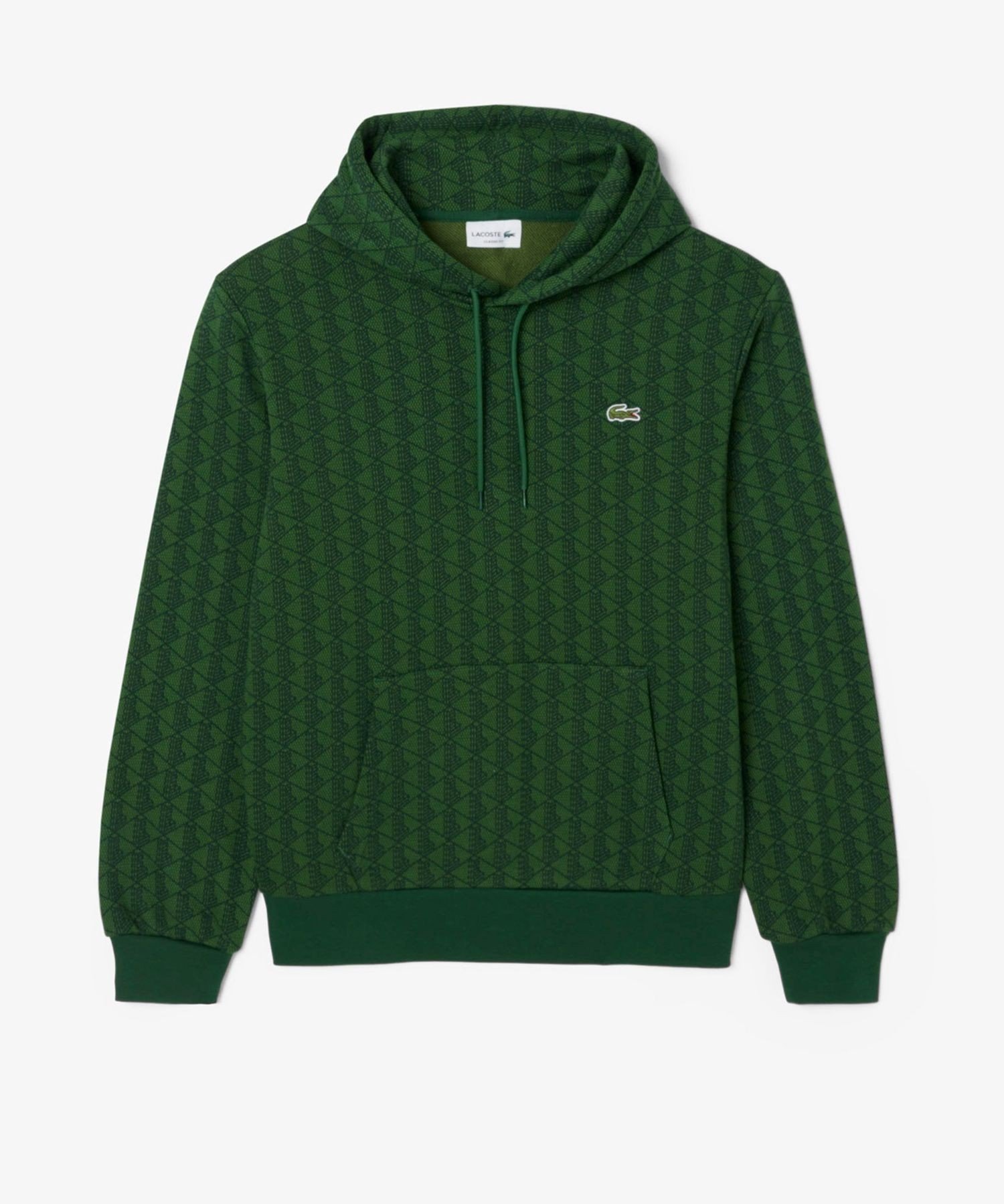 【ラコステ/LACOSTE / MEN】のオールオーバーモノグラムスウェットフーディー インテリア・キッズ・メンズ・レディースファッション・服の通販 founy(ファニー) 　ファッション　Fashion　メンズファッション　Fashion for Men　スウェット / スエット　Sweatshirt, Sweatwear　プリント　Print, Printed Pattern　グリーン|ID: prp329100004686177 ipo3291000000033839947